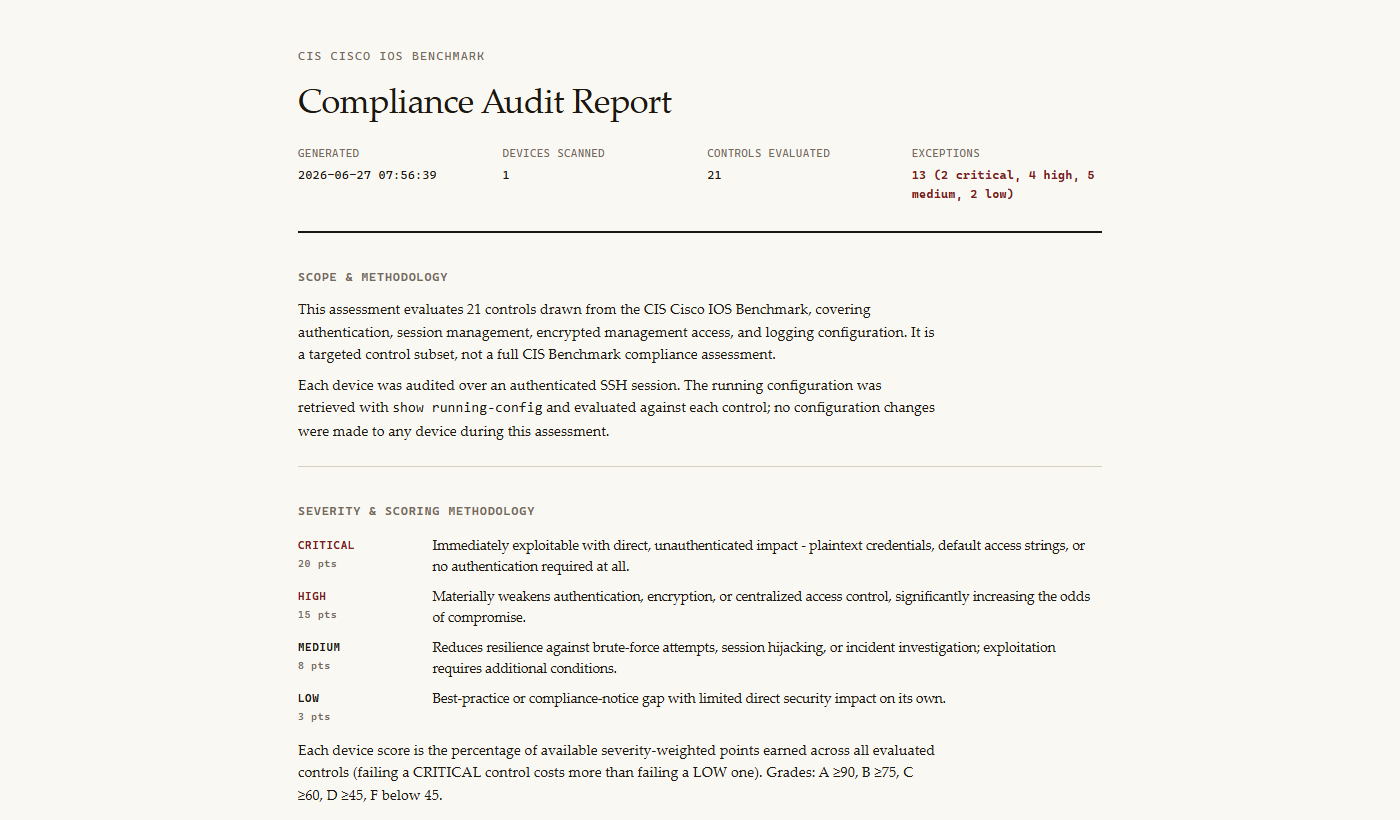 Cisco Security Auditor